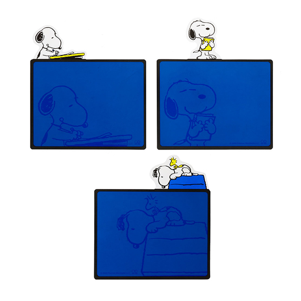 Peanuts Snoopy Die-Cut Sheet Set Of 3 Blue