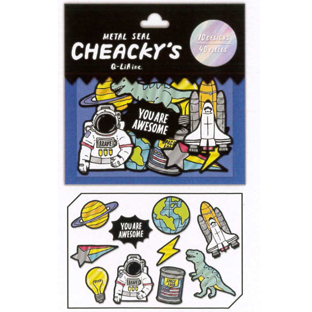 Q-Lia Metal Seal Cheacky's Flake Sticker Space