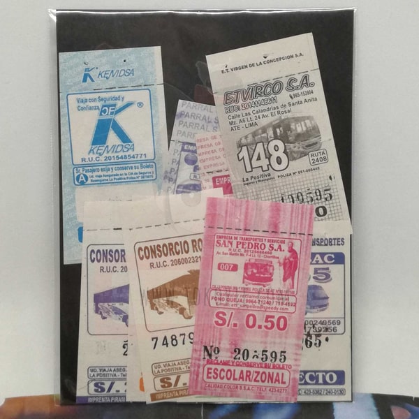 Spanish Bus Vintage Ticket