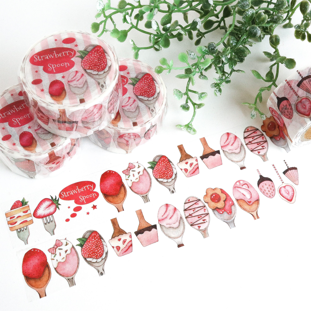 Atelier Ponta Masking Tape - Strawberry Spoon