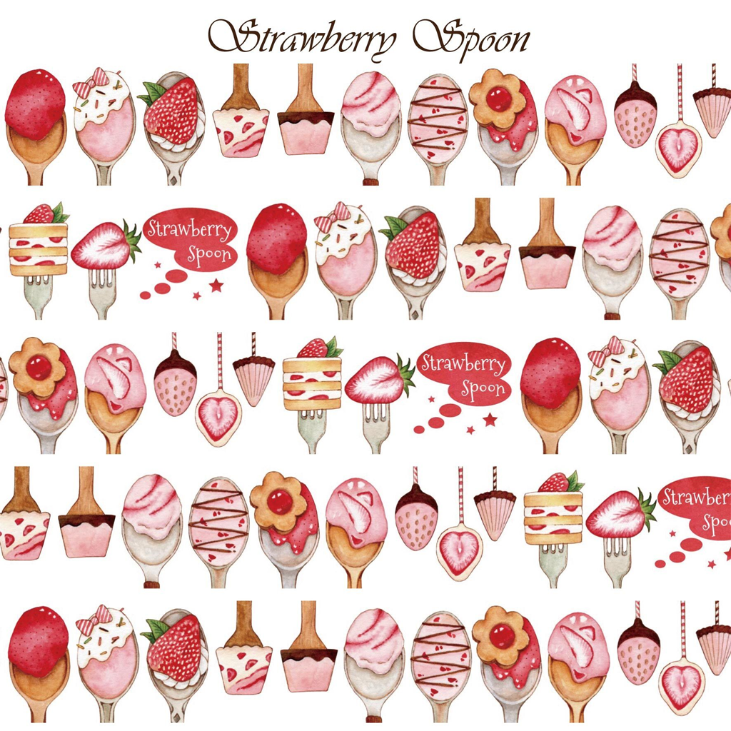 Atelier Ponta Masking Tape - Strawberry Spoon