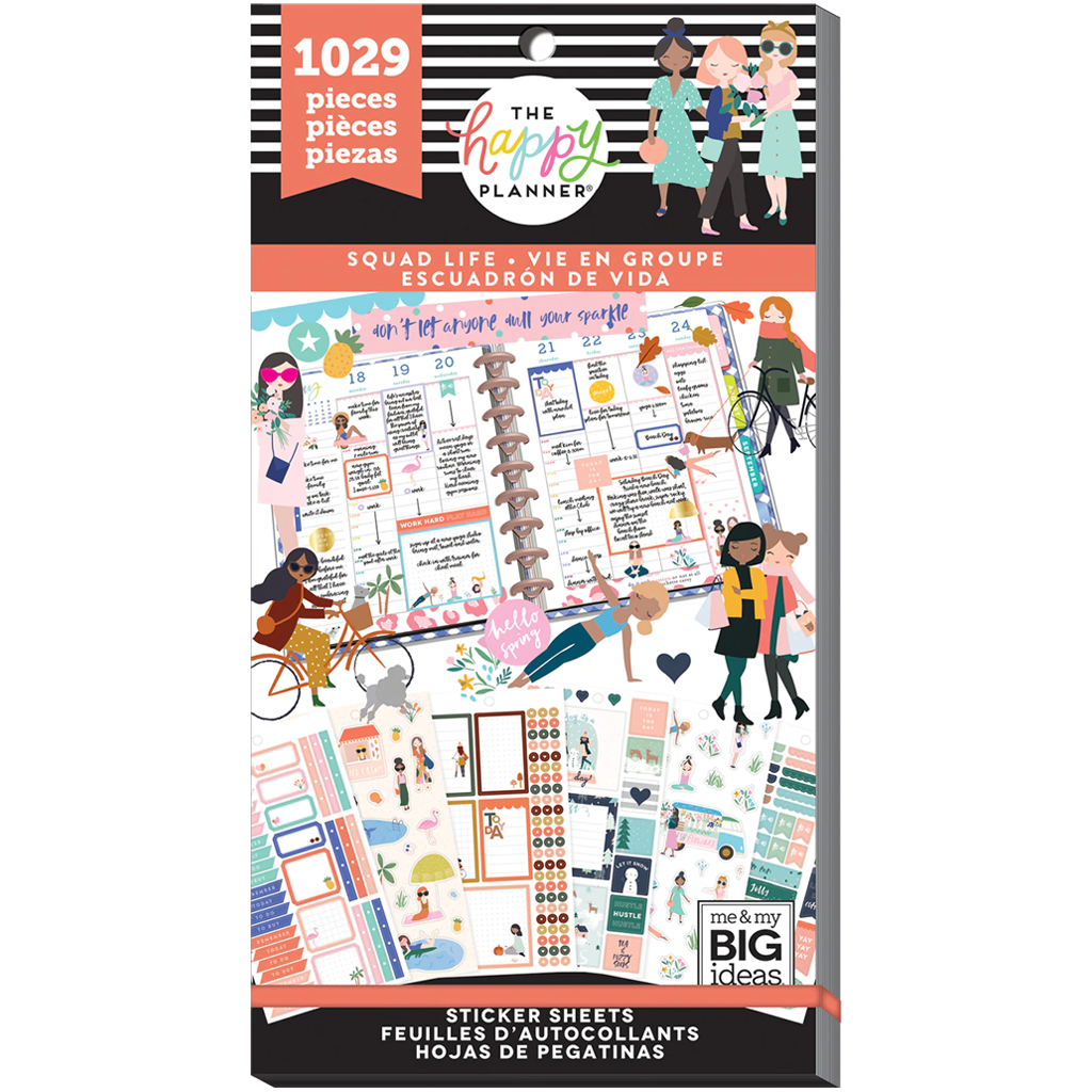 The Happy Planner Value Pack Stickers - Squad Life
