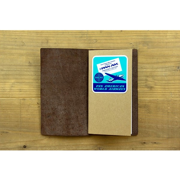 Traveler&#39;s Factory Suitcase Sticker Pan Am Airplane Square Pattern