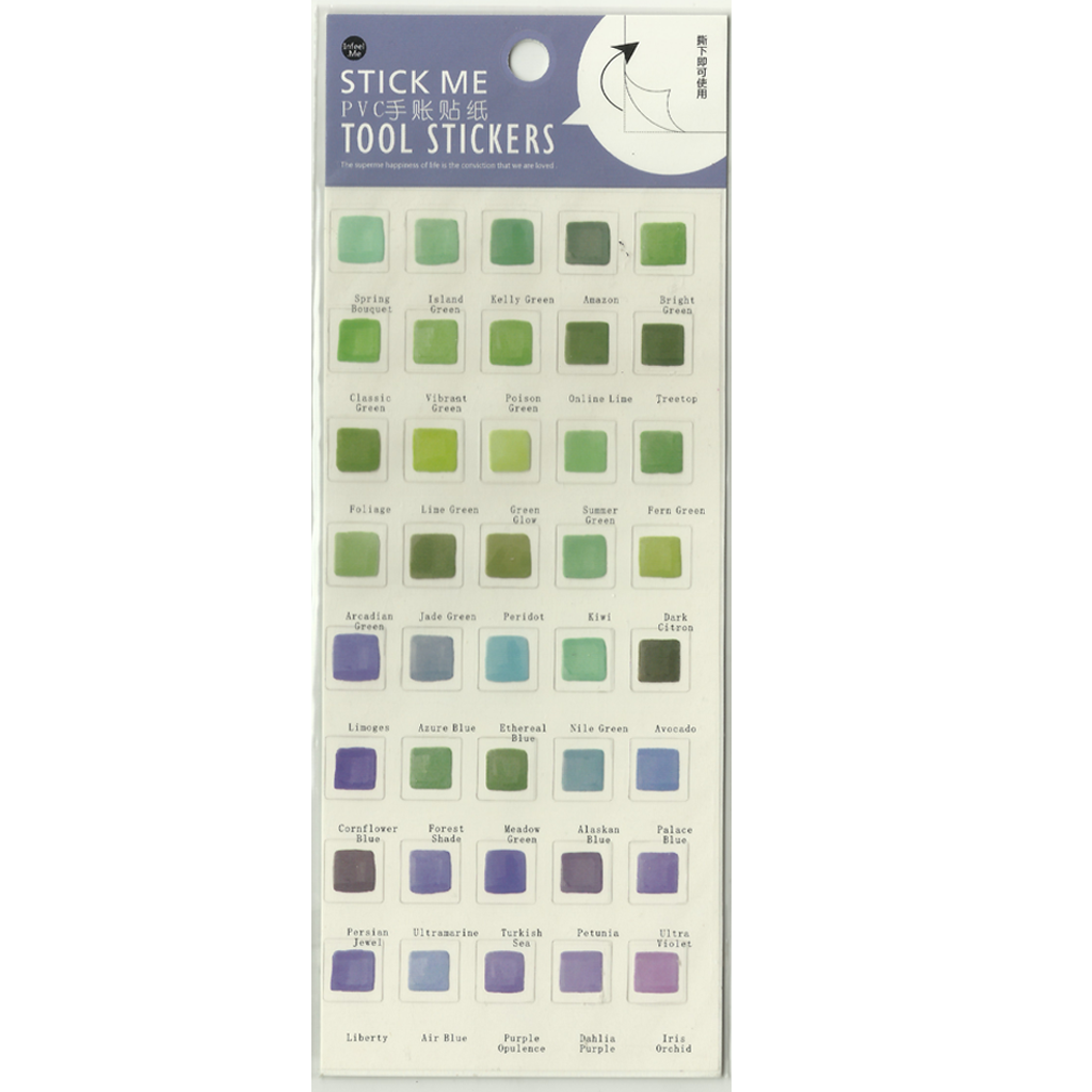 Infeel.me Stick Me Tool Stickers - Square Shape Colors