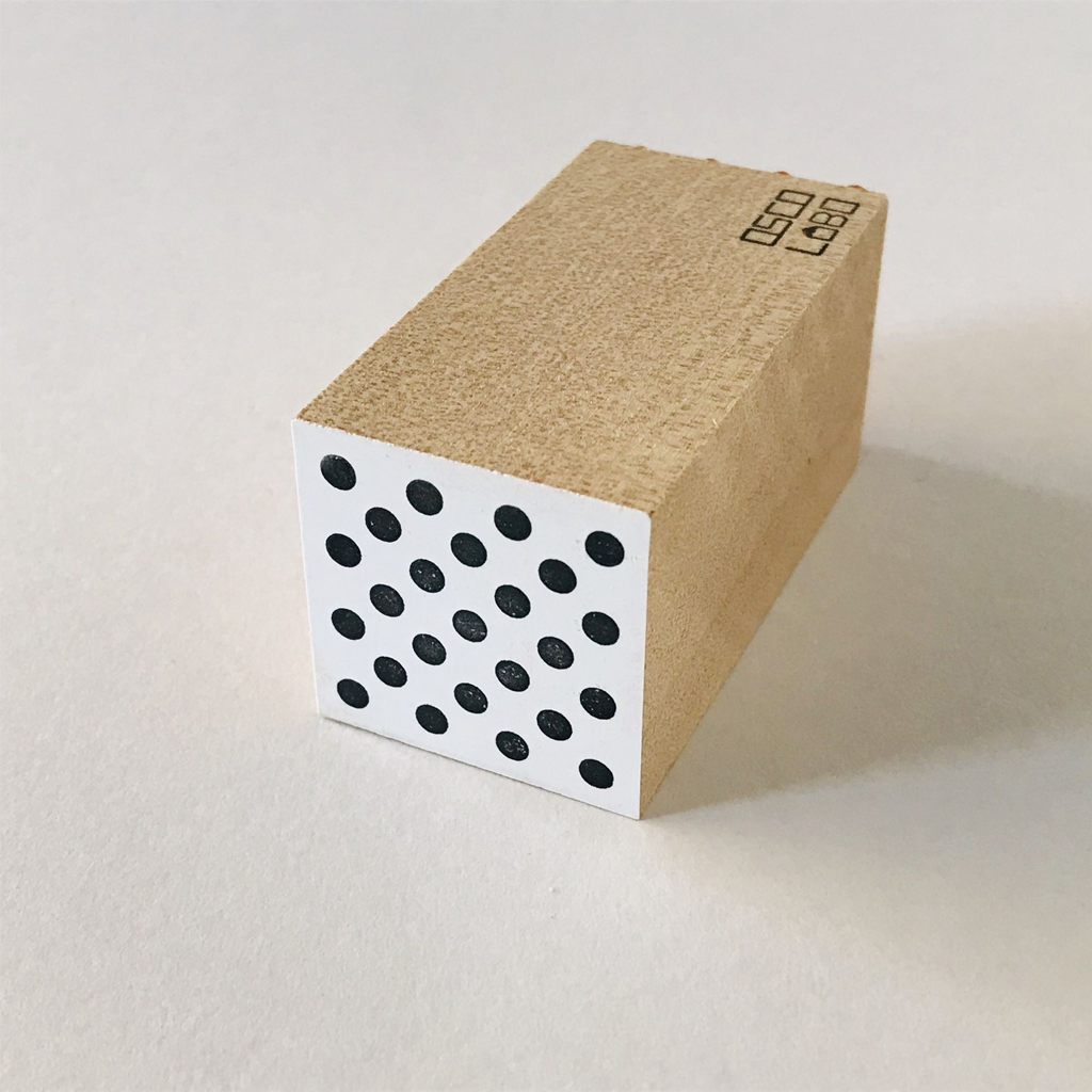 Oscolabo Rubber Stamp - Square Dot Black