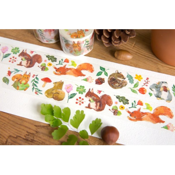 OURS Squirrel Time Masking Tape
