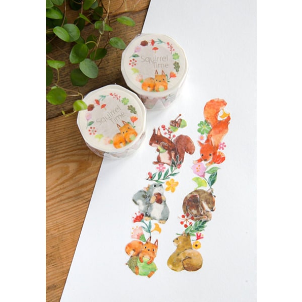 OURS Squirrel Time Masking Tape