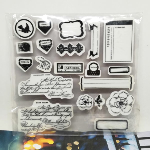 Vintage Label & Quotes Stamp