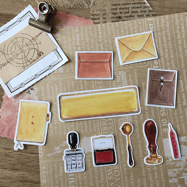 Asako Stickers Stamp and Letter