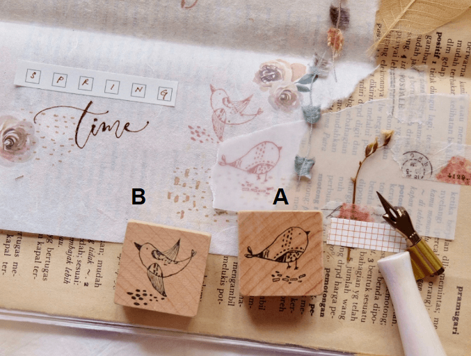 Nove By Vivient Rubber Stamp Bird