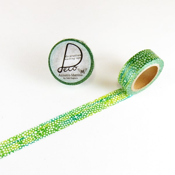 Round Top Masking Tape - Azzurro Mattina Shooting Stars