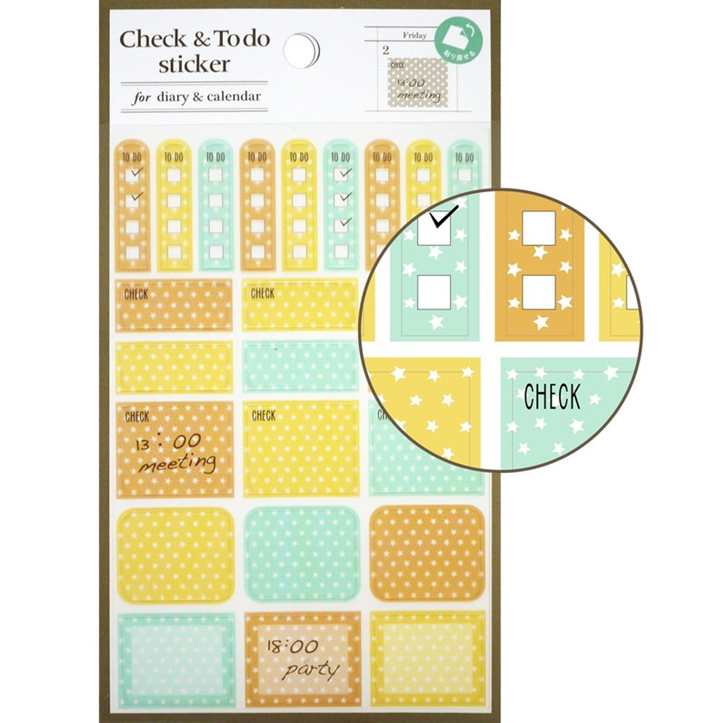 Labclip Check &amp; ToDo Handbook List Label Sticker