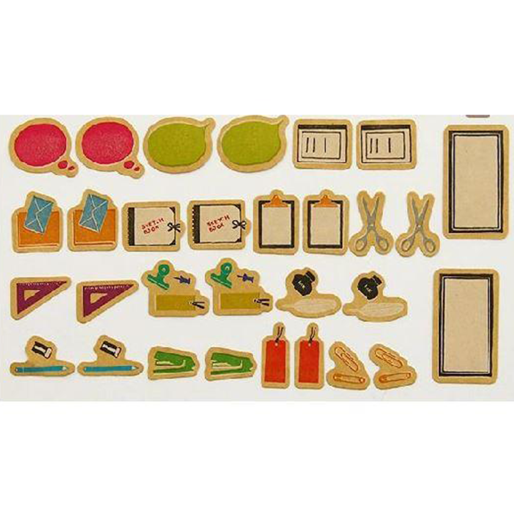 S &amp; C Hanko Flake Sticker School Stationery