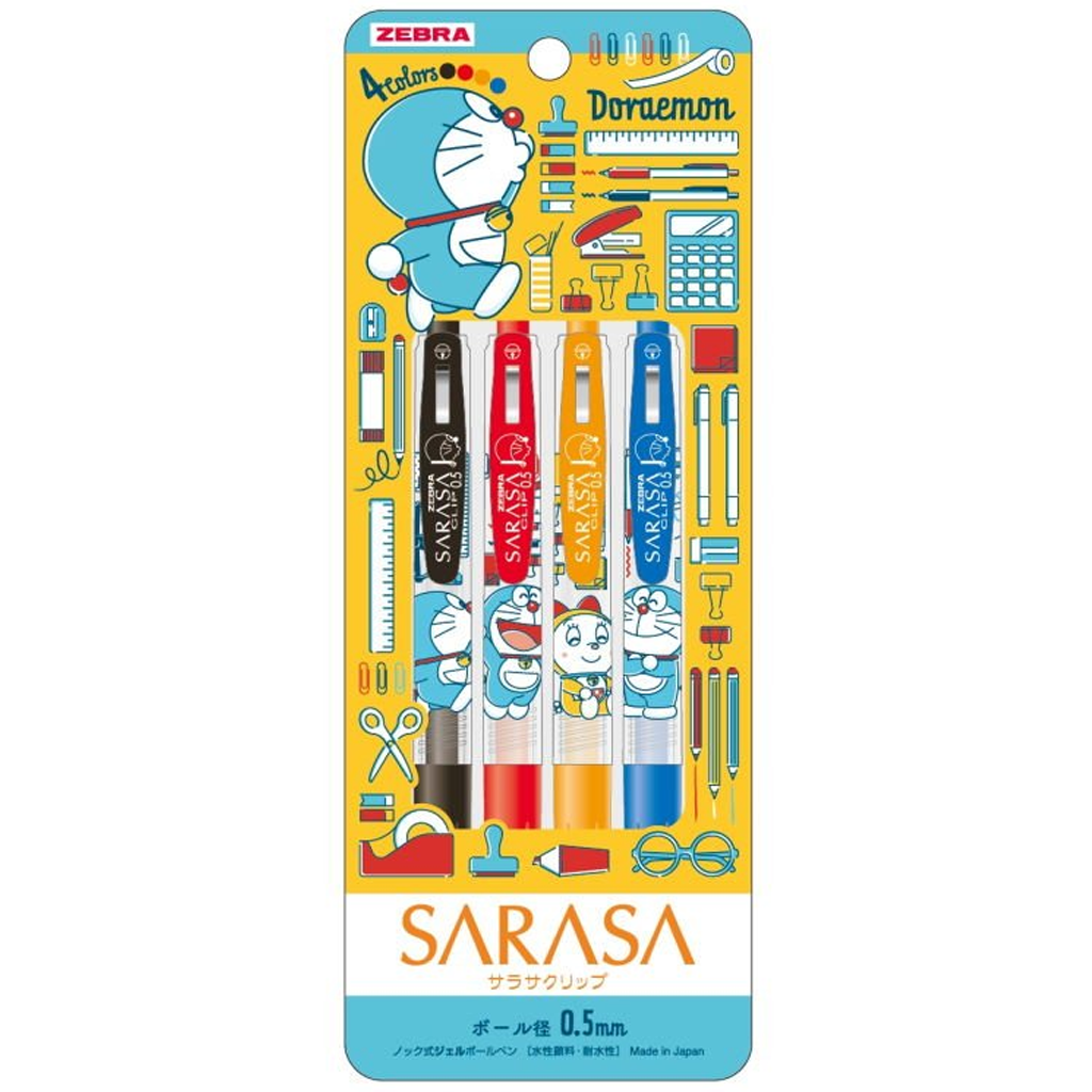 Sarasa Clip Doraemon Set 4 Stationery