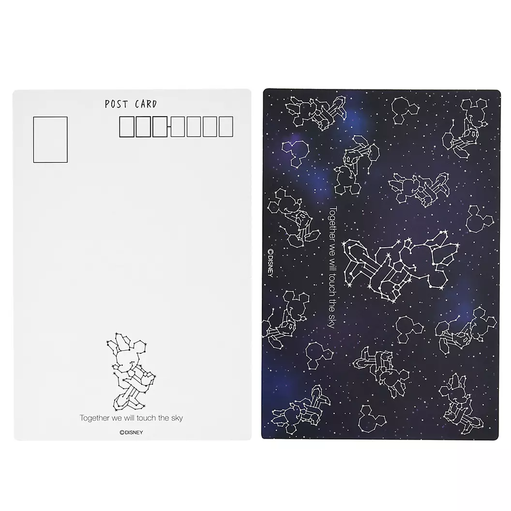 Minnie &amp; Figaro Stationery Set With Postcard Starry Sky