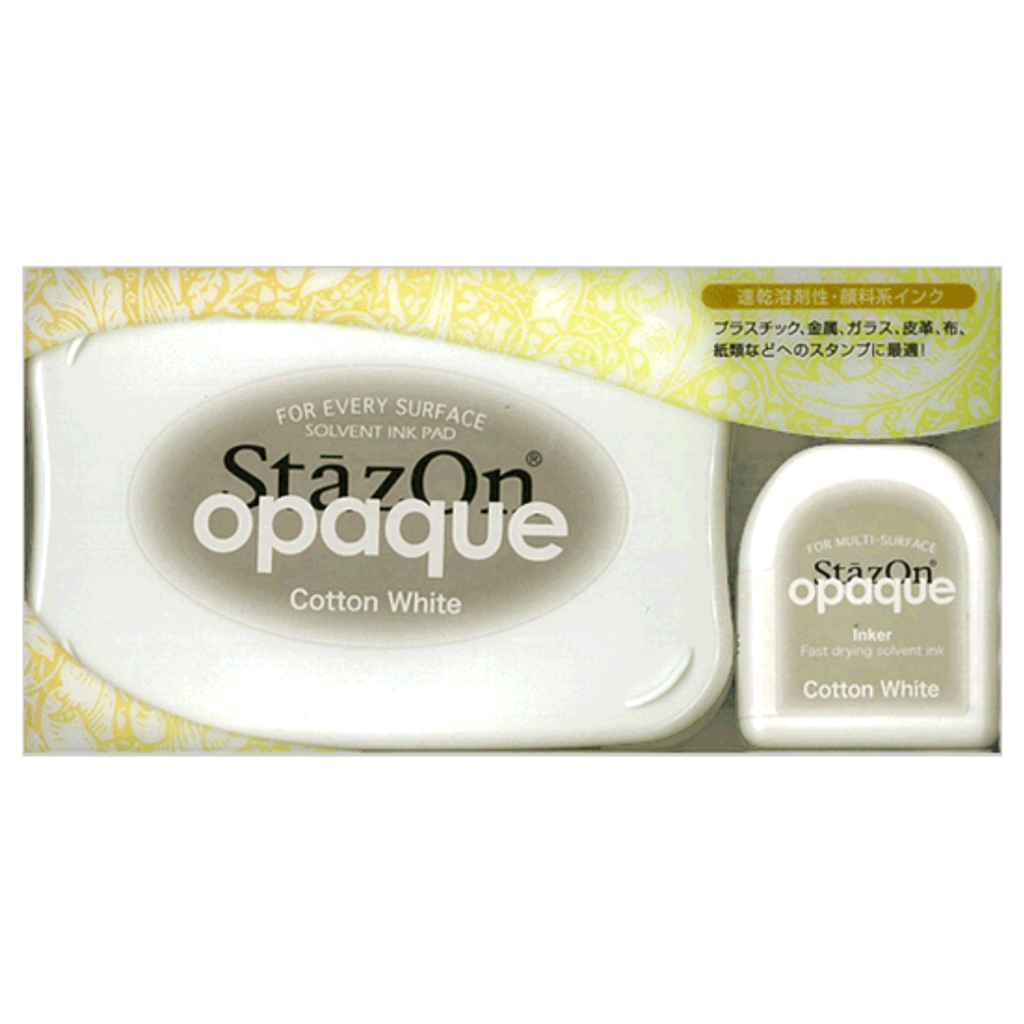 Tsukineko Stazon Opaque Cotton White