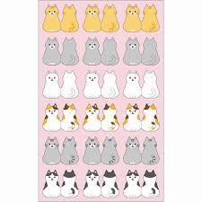 Mind Wave Sticker Index Seal Yellow Cat Cute