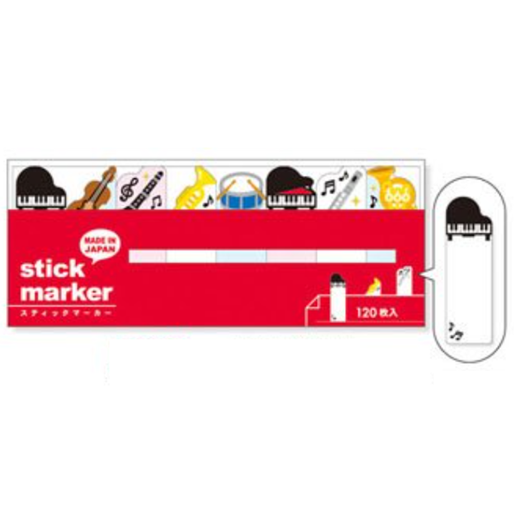 Mind Wave Sticky Note Stick Marker Red