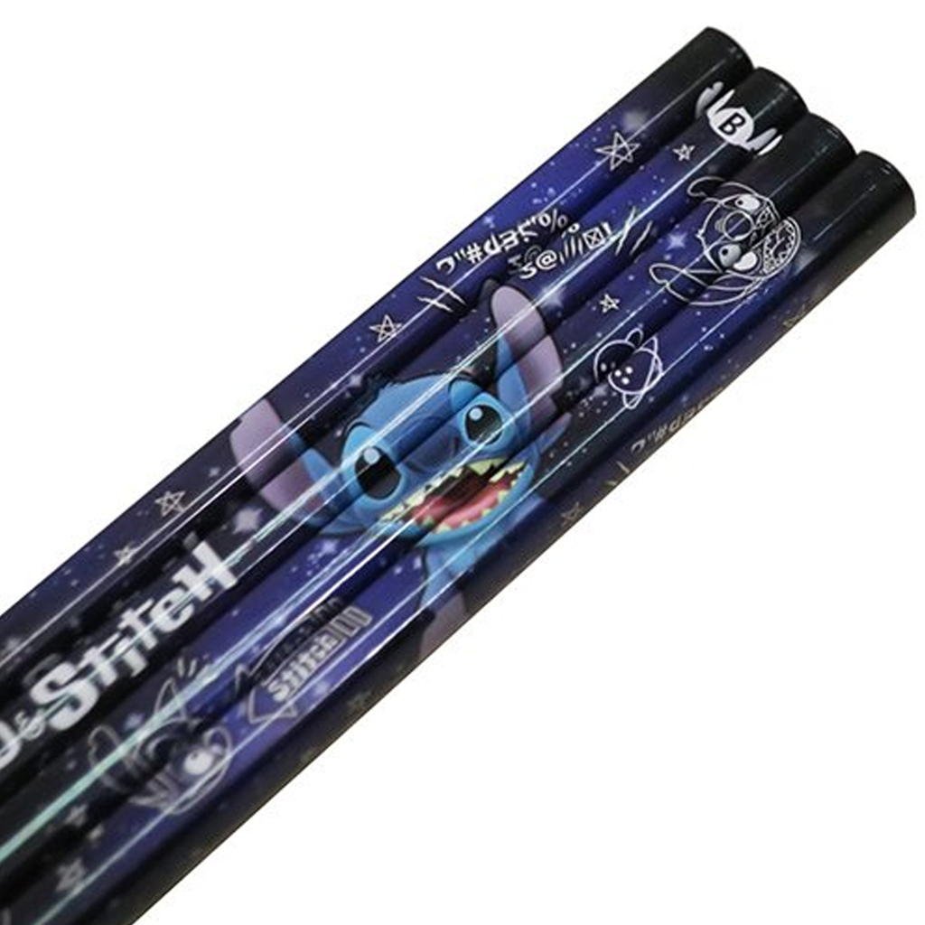 Disney Square Pencil 4 Pcs Set Lilo &amp; Stitch