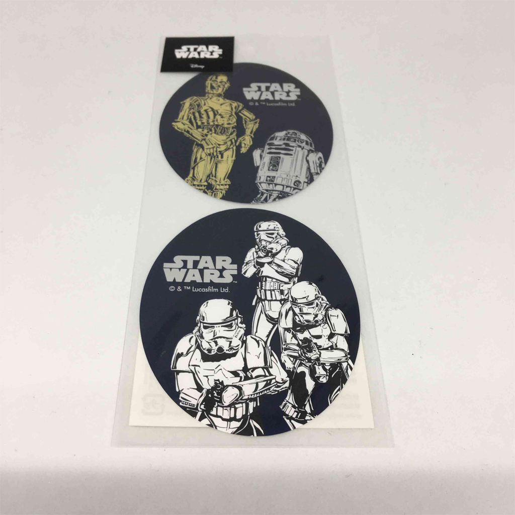 Indigo Sticker Oval Star Wars Stormtrooper & R2 D2