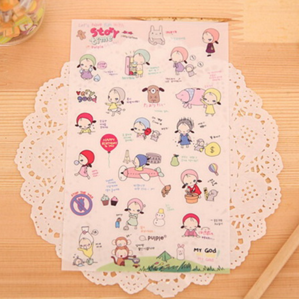 Senyu Story Time in Purple Sticker