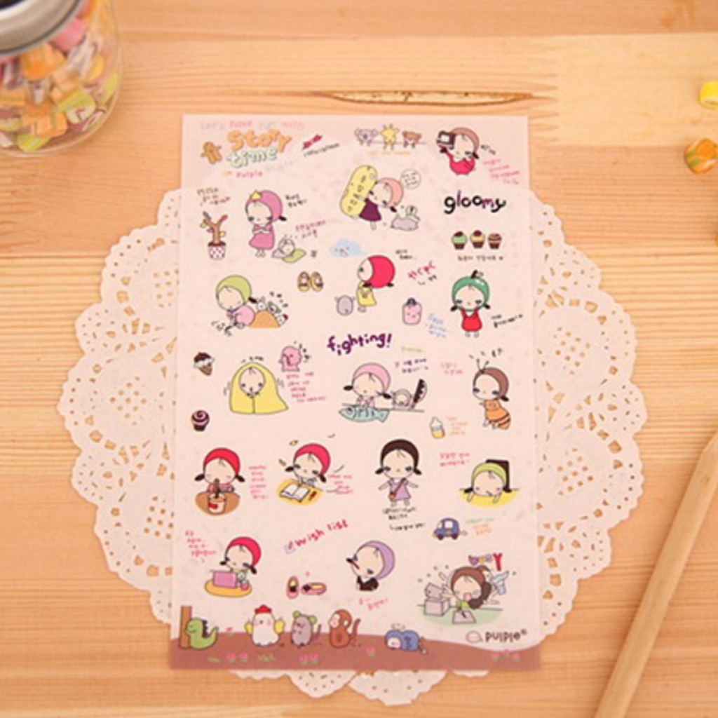 Senyu Story Time in Purple Sticker