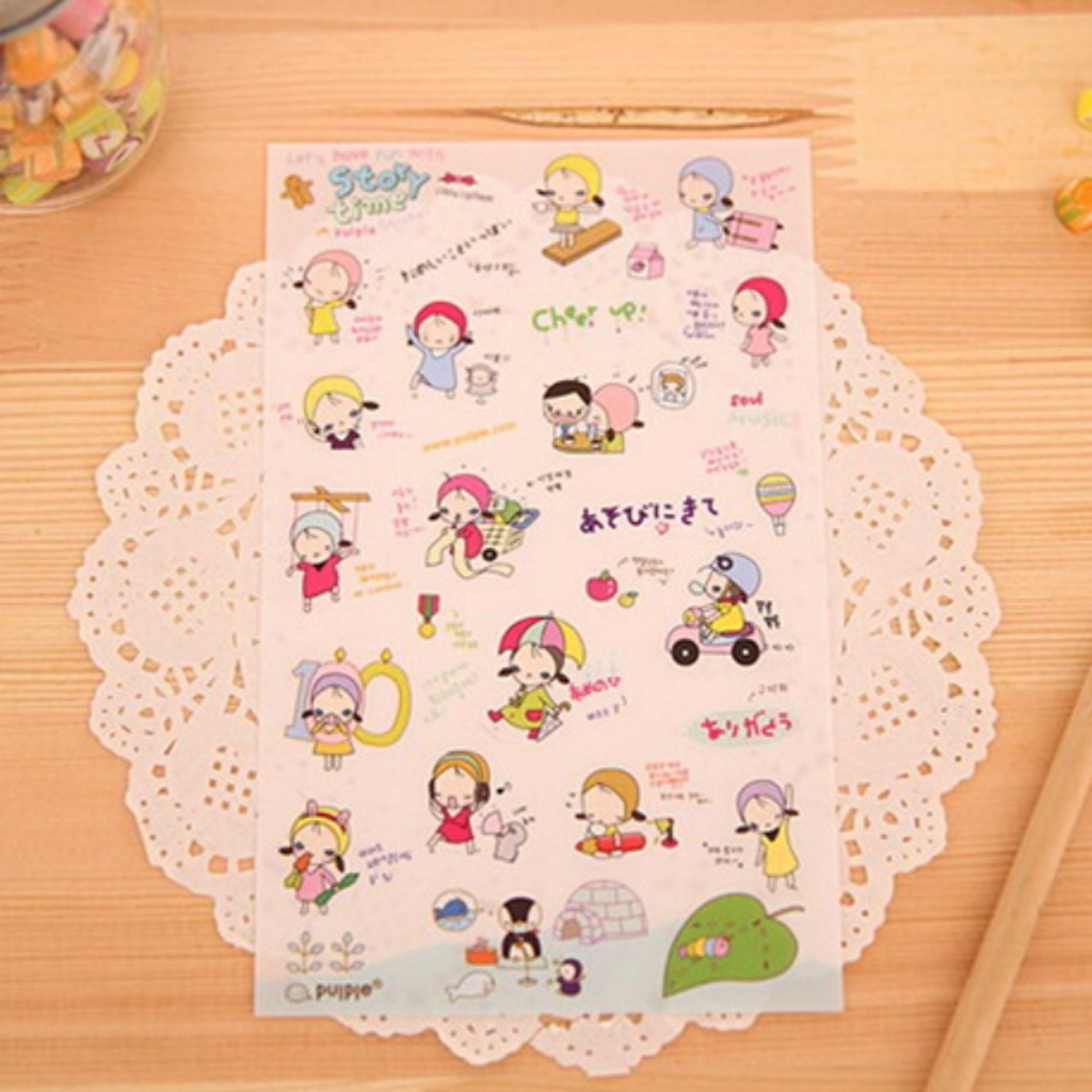 Senyu Story Time in Purple Sticker