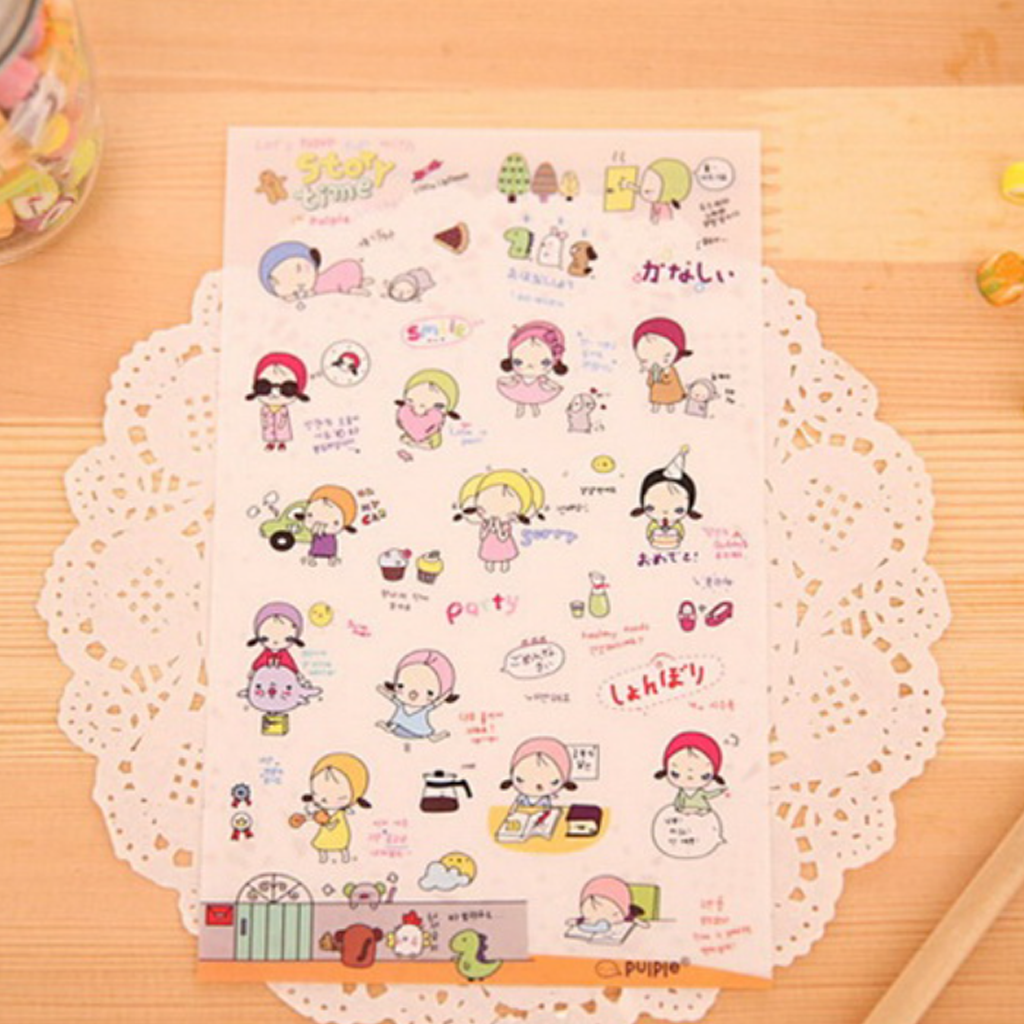 Senyu Story Time in Purple Sticker