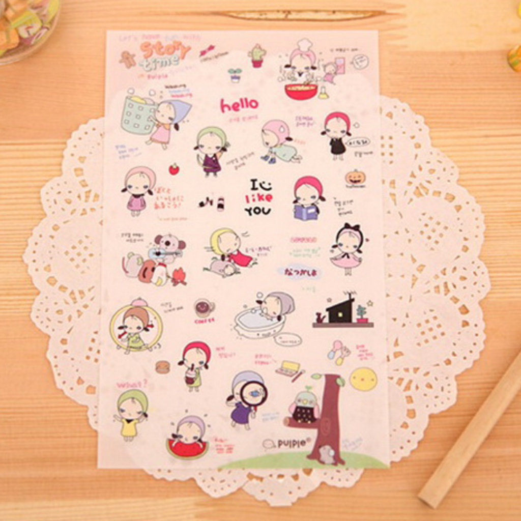 Senyu Story Time in Purple Sticker