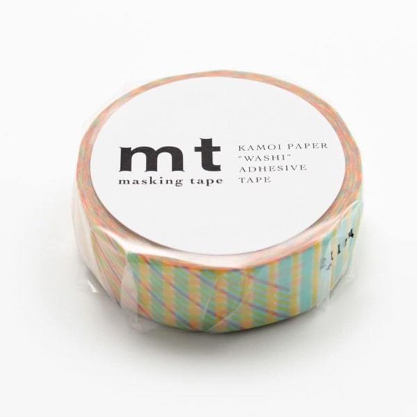 MT Masking Tape - Stripe Check Red