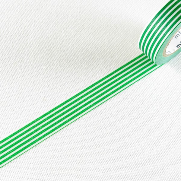 MT Masking Tape - Stripe Green