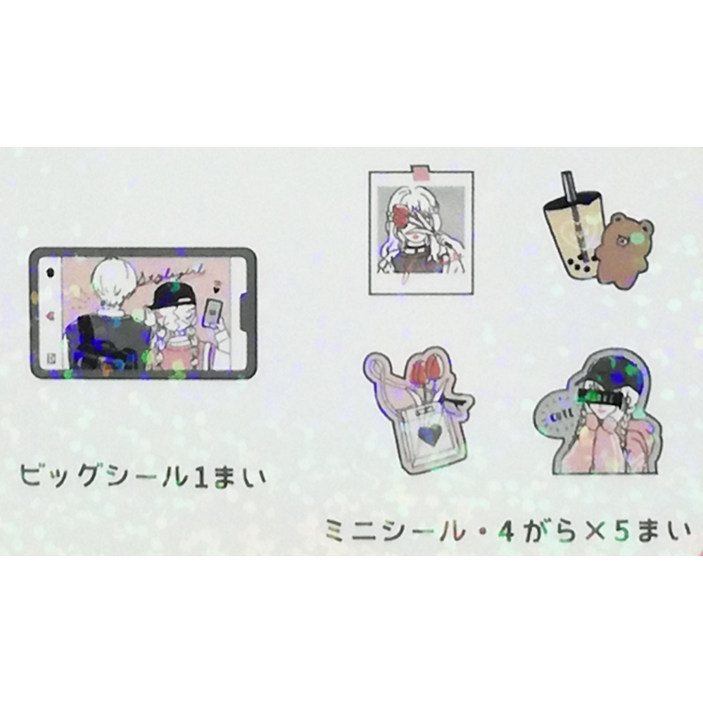 Crux Mini Flake Sticker Style Girl Pattern