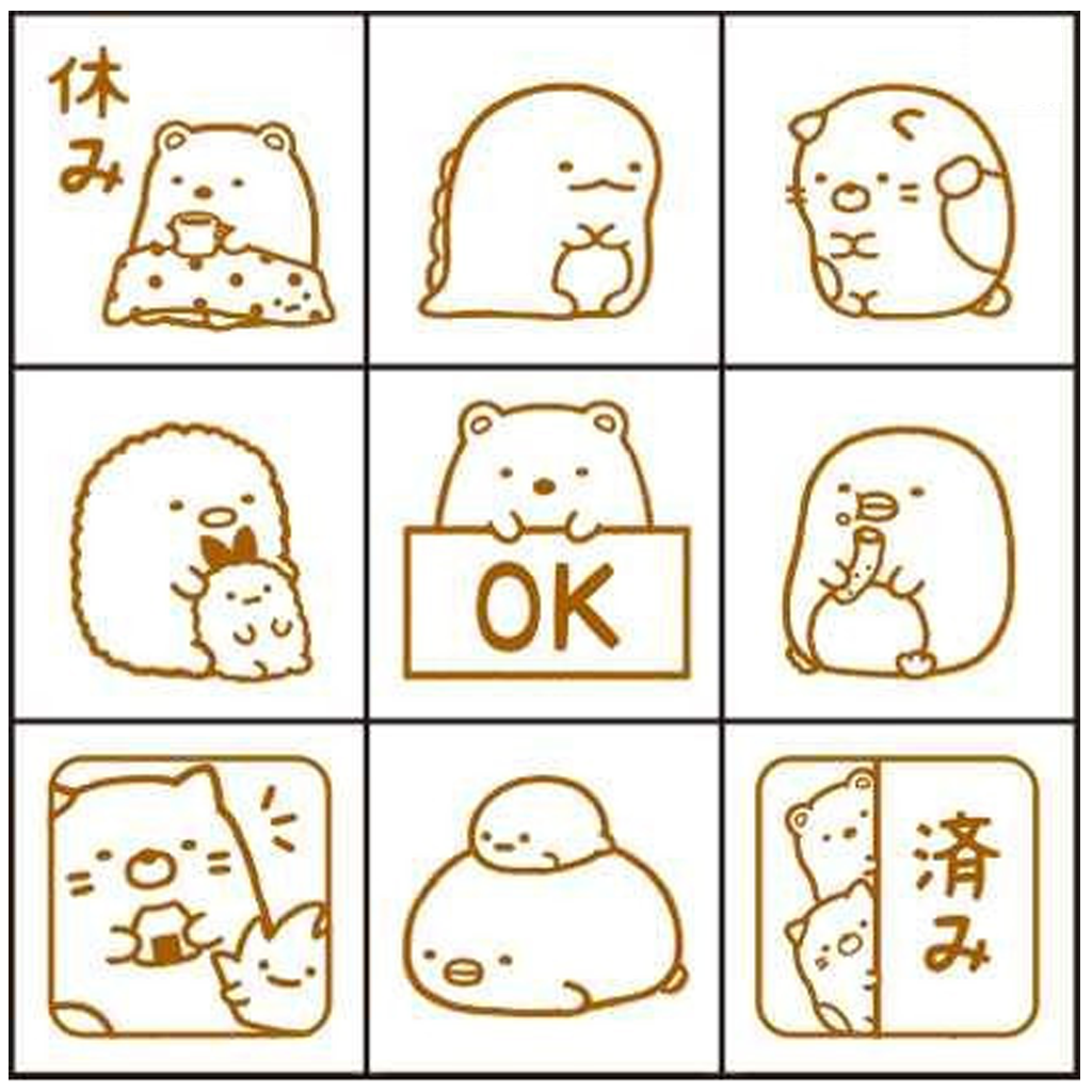 San-X Sumikko Gurashi Check Stamp