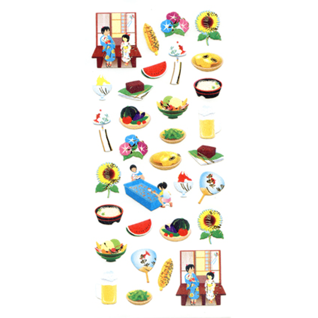 Okuyama Japanese Style Sticker - Summer Porch
