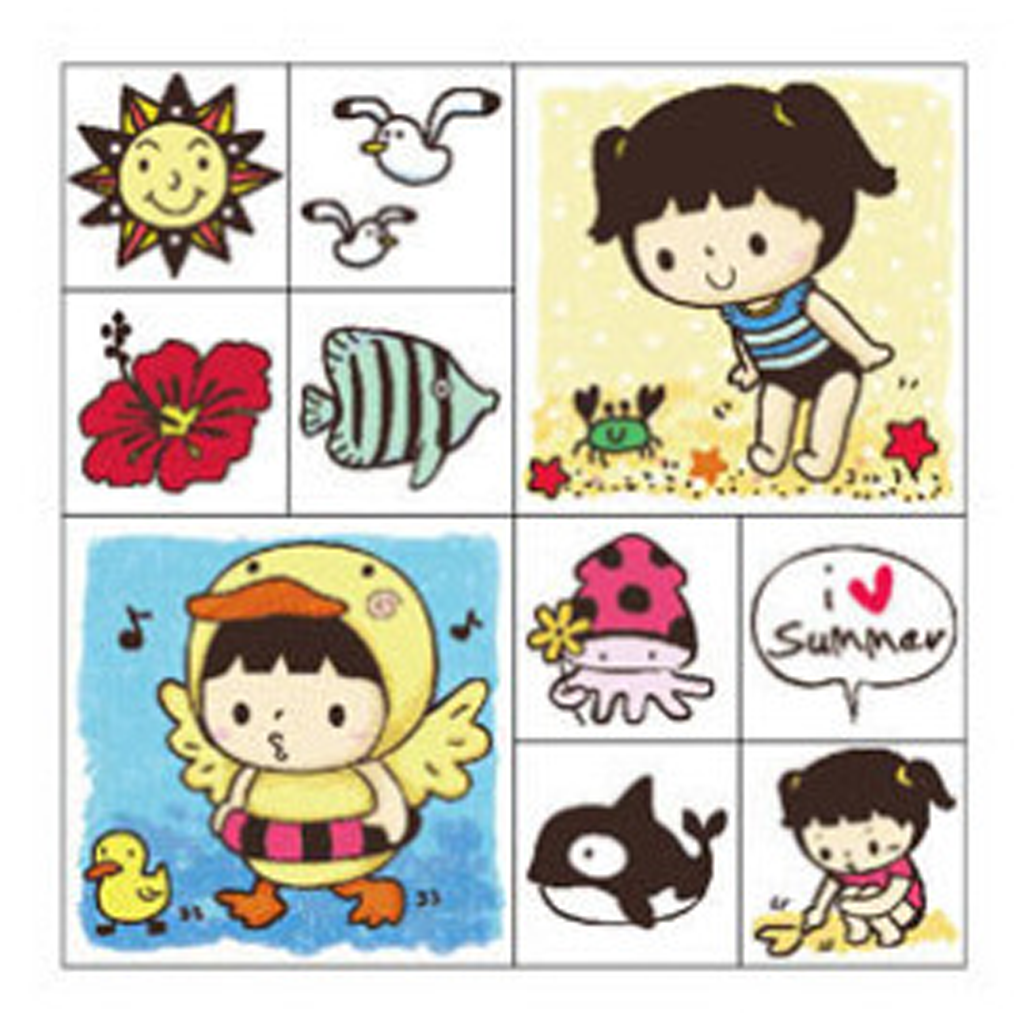 Micia Mini Cute Stamp Set - Summer