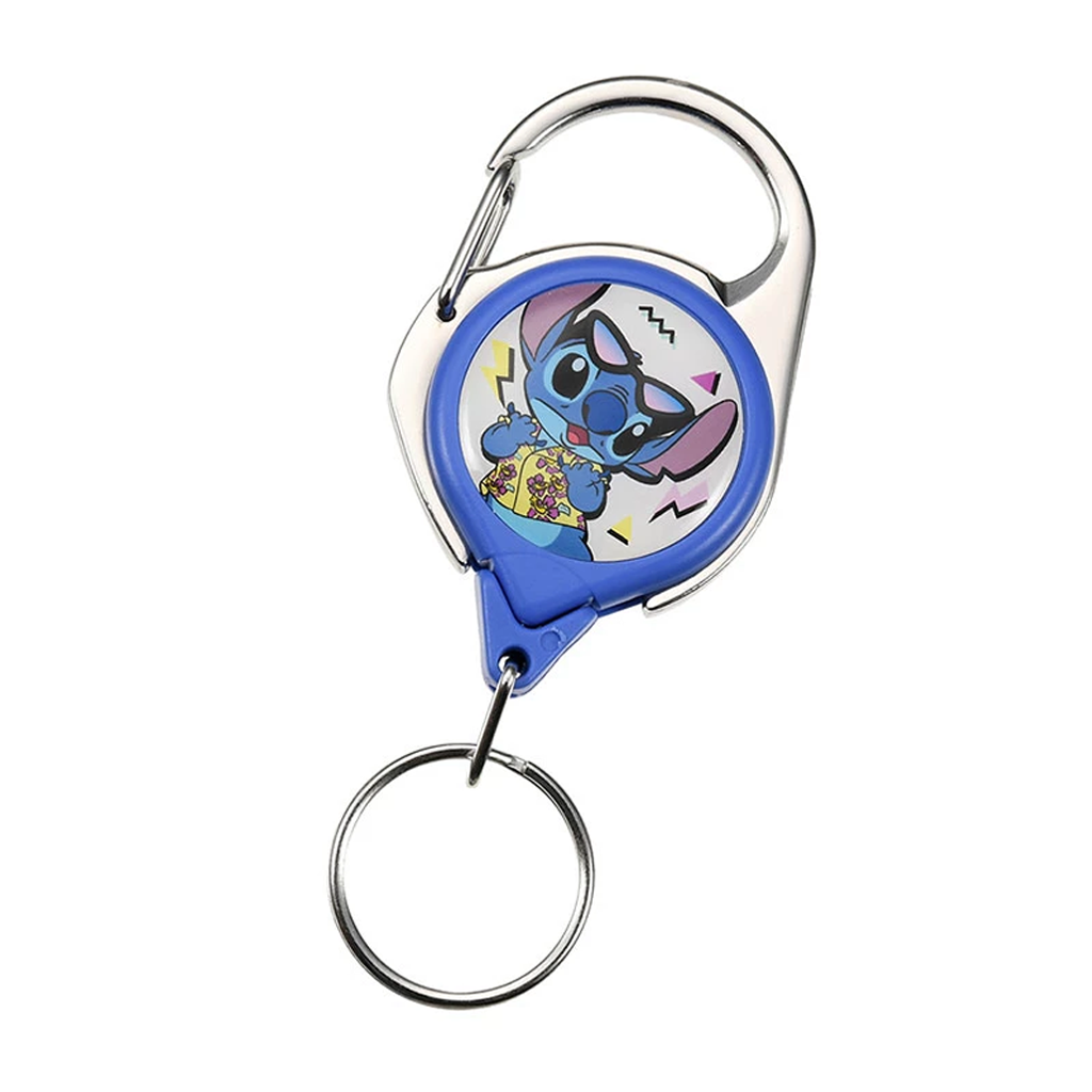 Disney Stitch Summer Party Keychain With Reel