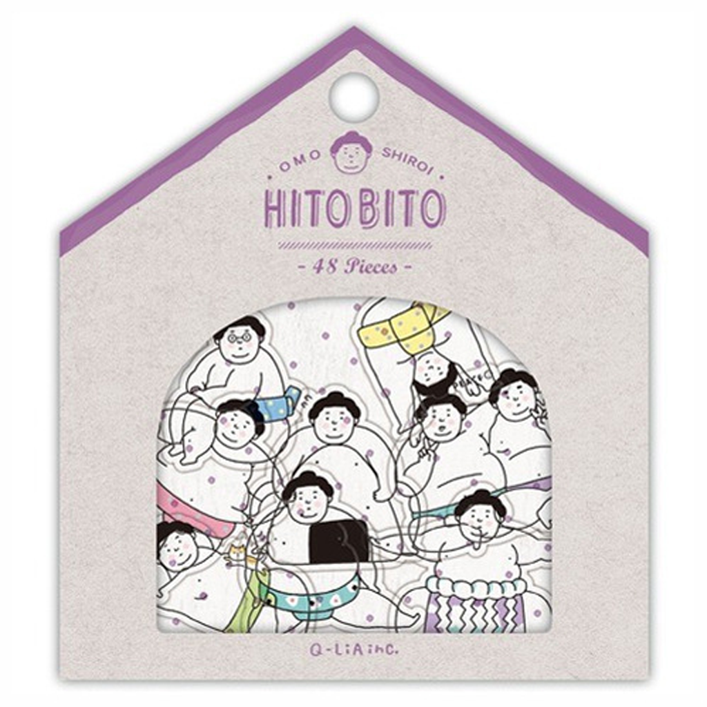 Q-Lia Hito Bito Omo Shiroi Sumo Flake Sticker
