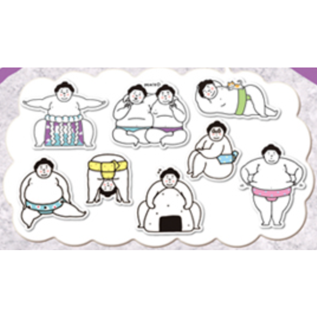 Q-Lia Hito Bito Omo Shiroi Sumo Flake Sticker