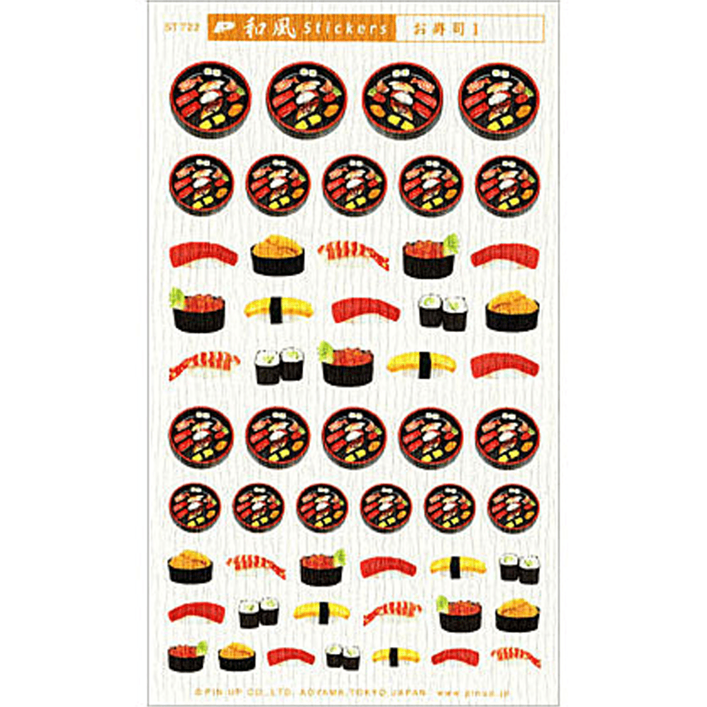 Pin Up Japanese Style Sticker Sushi