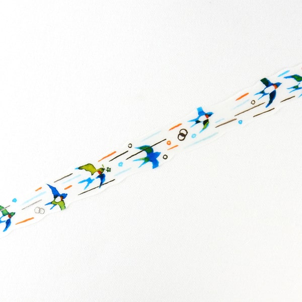 Round Top Masking Tape - Space Craft Swallow