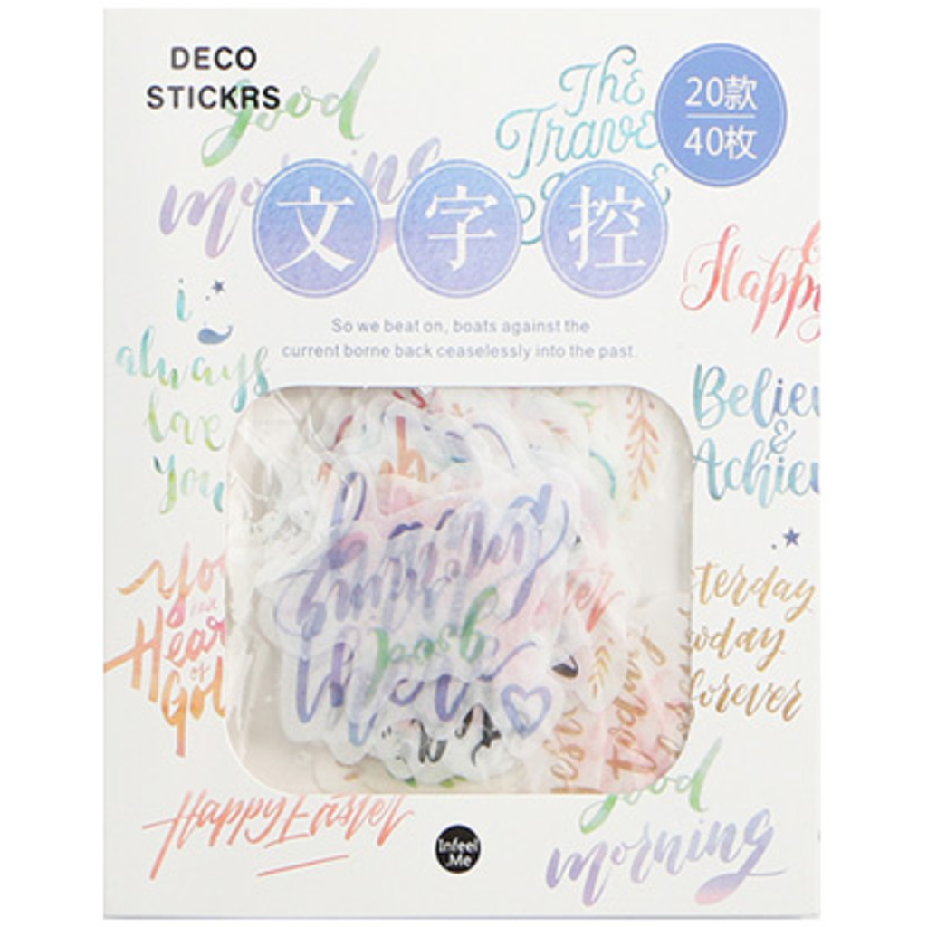 Flake Sticker Infeel.me Deco Stickers Sweet Quotes