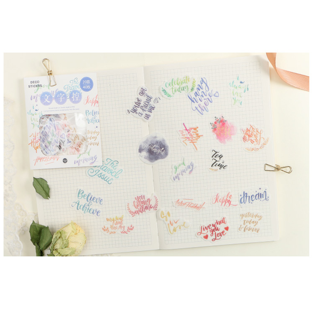 Flake Sticker Infeel.me Deco Stickers Sweet Quotes