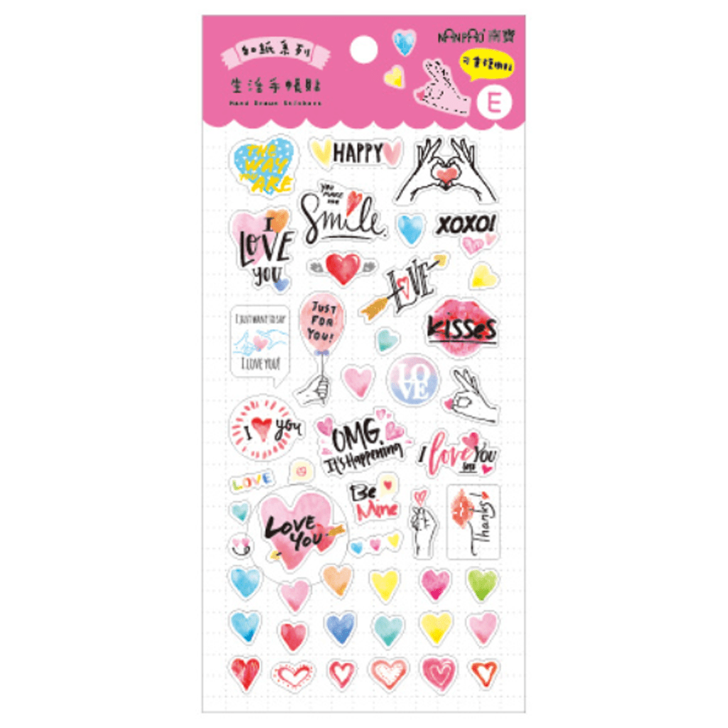 Nan Pao Life Handbook Stickers - Sweetheart