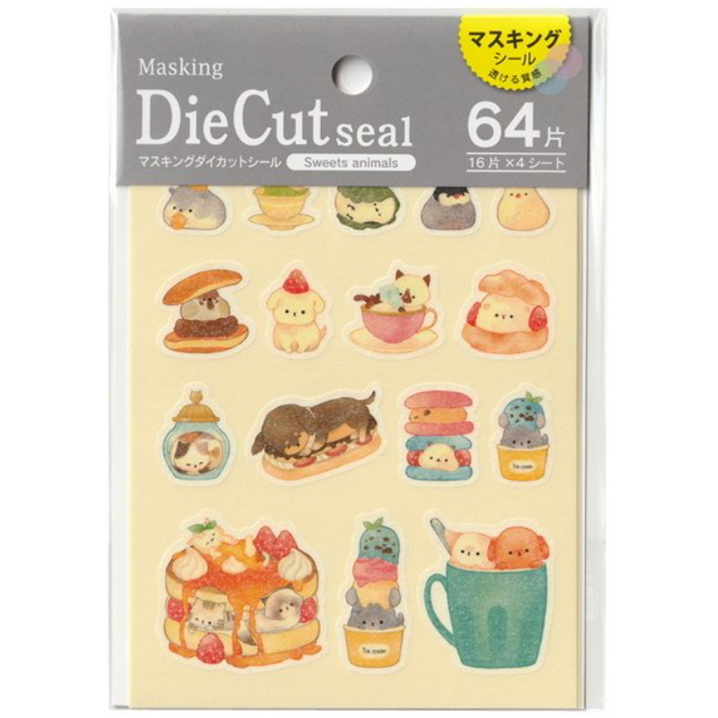 Kyowa Die Cut Sticker Sweets Animal