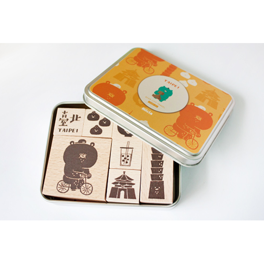 Micia Iron Box Stamp - Bear Taipei