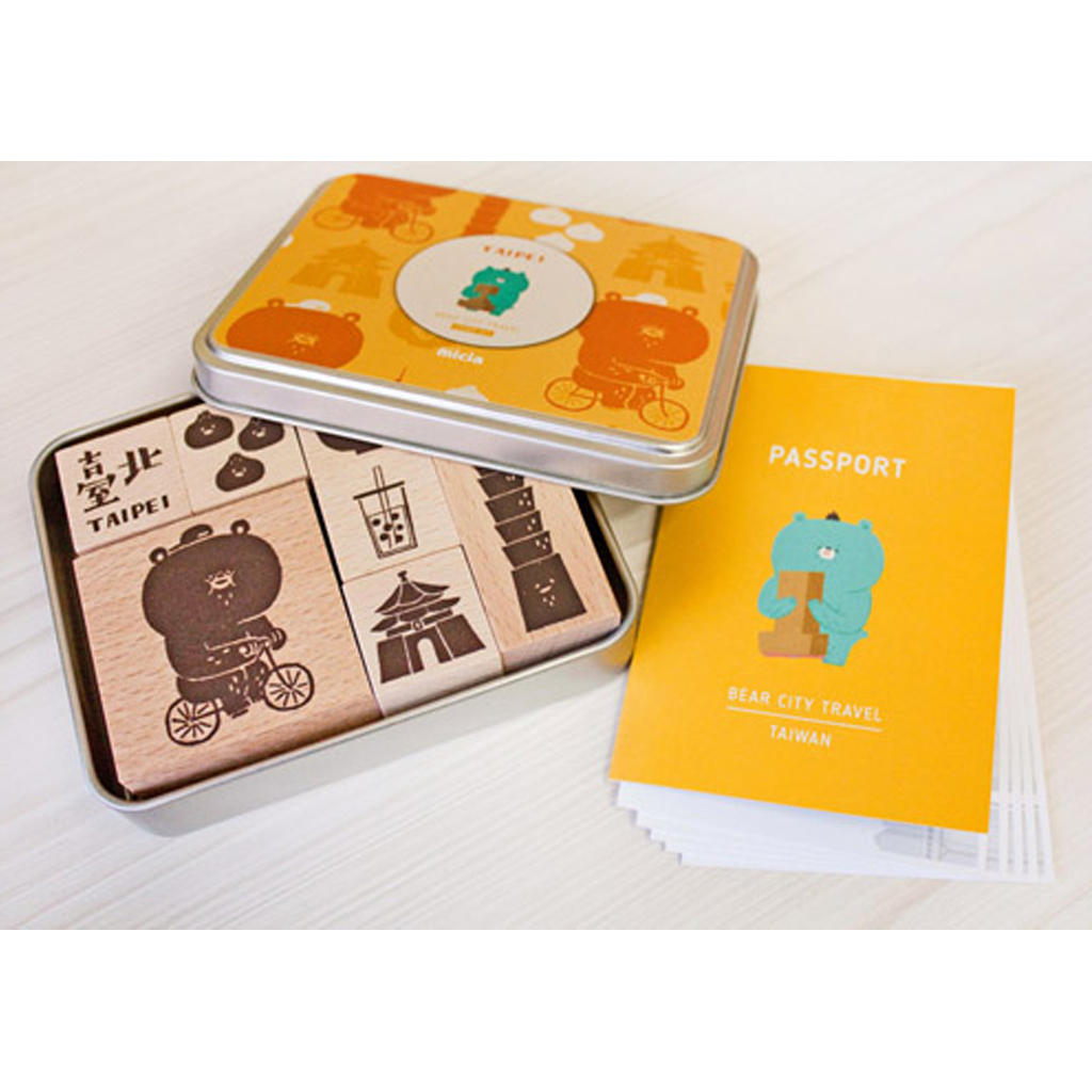 Micia Iron Box Stamp - Bear Taipei