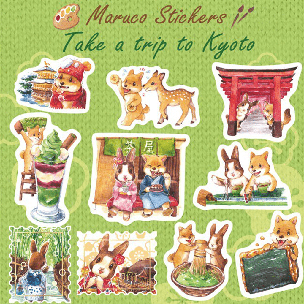 Maruco Art Sticker Take A Trip To Kyoto