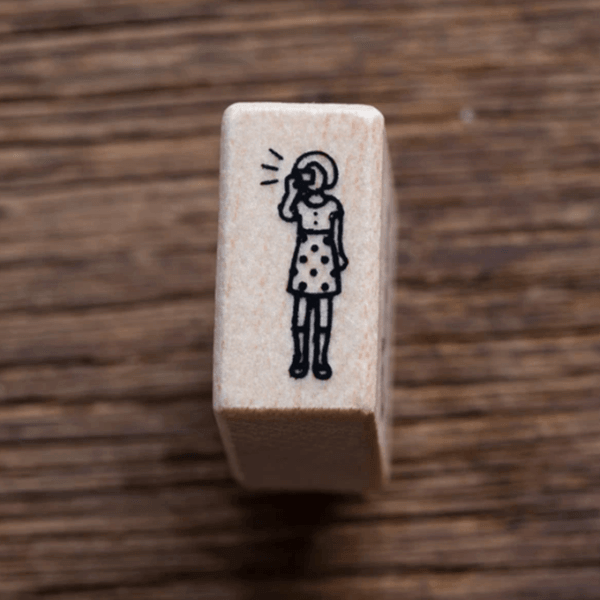 Plain Rubber Stamp - Taking A Photo