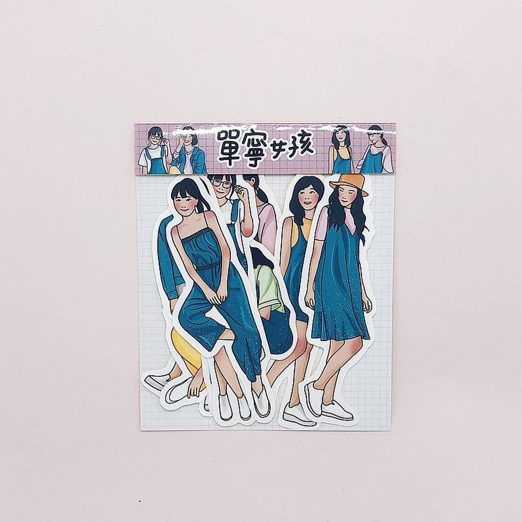 Flake Sticker Happiness Grass - Tannin Girl