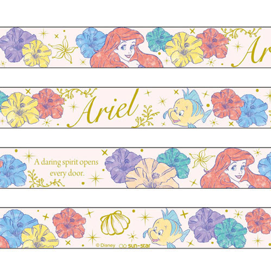 Disney Masking Tape Floral Colors Ariel